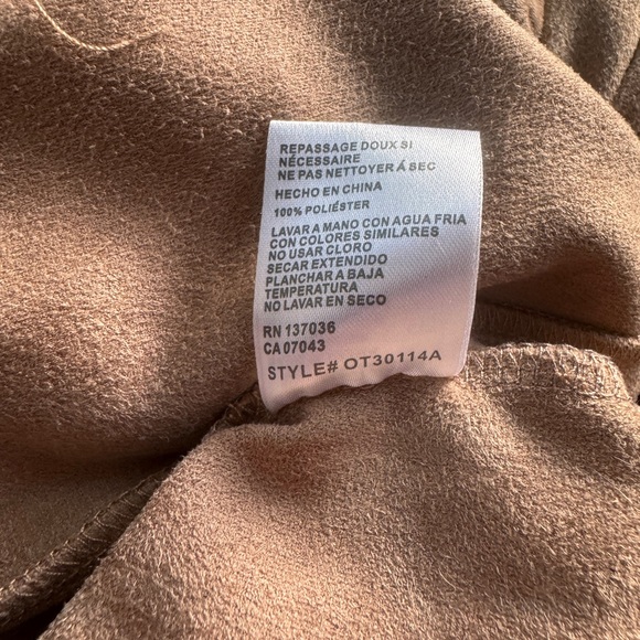 Nordstrom Paper Crane faux suede dress. Medium - Picture 12 of 14